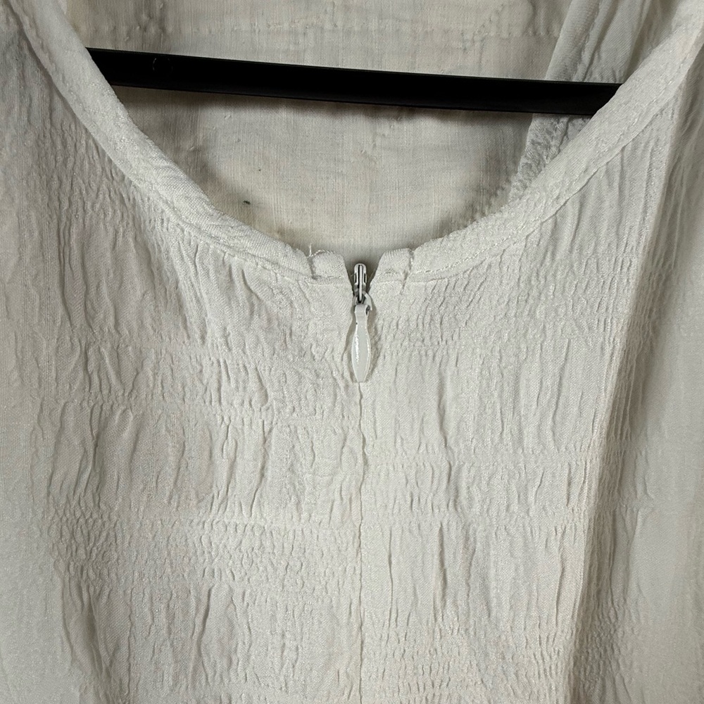 Cupshe White Lightweight Crochet-Detail Swim Coverup Romper - Picture 7 of 8